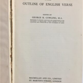 The Outline of English Verse, by George H. Cowling