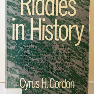 Riddles in History, by Cyrus H Gordon